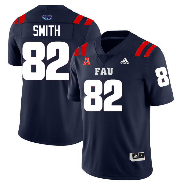 Jabari Smith FAU Jersey,Florida Atlantic Owls Football Jersey,Uniforms,Gears-Navy